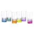 Zestaw szklanek wysokich 370 ml 6 szt BRILLANTE COLOR RCR 8007815276264