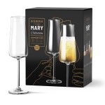 Zestaw 6 kieliszków do szampana 210 ml Mary Bohemia Prestige