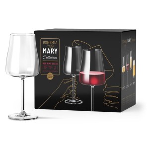Zestaw 6 kieliszków wino czerwone 600ml Mary Bohemia Prestige