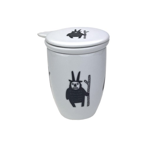 Kubek porcelanowy z zaparzaczem BEBOKI Bogucice 300 ml 5903517092900