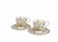 2 Filiżanki espresso ENGLISH ROSES WHITE - Golden Line 5902693947936