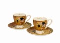 2 Filiżanki espresso KISS CLASSIC inspired by KLIMT - Golden Line 5902693948056