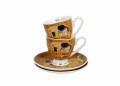 2 Filiżanki espresso KISS CLASSIC inspired by KLIMT - Golden Line 5902693948056