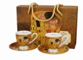 2 Filiżanki espresso KISS CLASSIC inspired by KLIMT - Golden Line 5902693948056