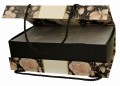 2 Filiżanki ze spodkami ENGLISH ROSES BLACK - Golden Line 5902693947967