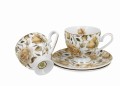 2 Filiżanki ze spodkami ENGLISH ROSES WHITE - Golden Line 5902693947929
