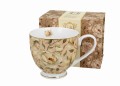 Duo Kubek na stopce ENGLISH ROSES CREAM - Golden Line 5902693948032