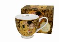 Duo Kubek na stopce KISS BROWN inspired by KLIMT - Golden Line 5902693948155