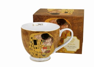 Kubek na stopce KISS CLASSIC inspired by KLIMT - Golden Line