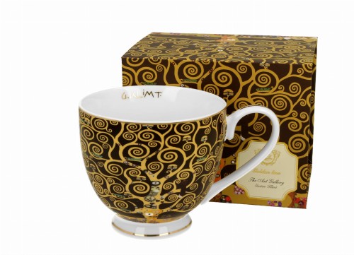 Kubek na stopce TREE OF LIFE inspired by KLIMT - Golden Line 5902693948117