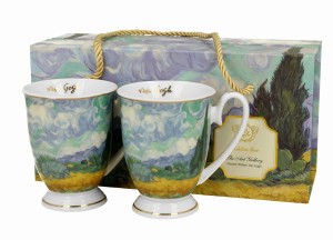 Duo 2 kubki royal WHEAT FIELD - Golden Line