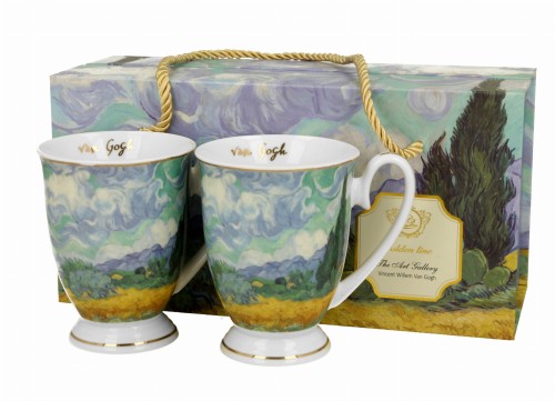 Duo 2 kubki royal WHEAT FIELD - Golden Line 5902693947905