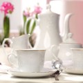 Ćmielów Rococo serwis herbaciano-kawowy 6/21 3604 Złota linia 5902767071024