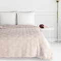 Koc z mikrofibry miękki ciepły puszysty CARO 200x220 beżowy 5903571653536