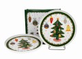 Komplet 2 talerze deserowe AROUND CHRISTMAS TREE 5902693950974