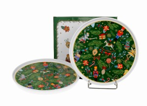 Komplet 2 talerze deserowe CHRISTMAS SPIRIT