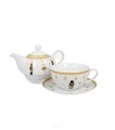 Filiżanka z dzbankiem I spodkiem Tea for one CHRISTMAS BALLERI 5902693951193