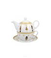 Filiżanka z dzbankiem I spodkiem Tea for one CHRISTMAS BALLERI 5902693951193
