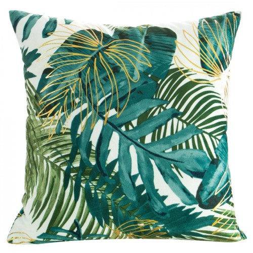 Poszewka DAVOS 40x40 cm biało złota 5903571179364