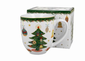 Kubek świąteczny  porcelanowy XXL AROUND CHRISTMAS TREE 1000 ml