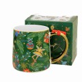 Kubek świąteczny porcelanowy z kokardką CHRISTMAS SPIRIT 450 ml 5902693950790