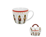 Kubek świąteczny porcelanowy w koszyczku Christmas Nutcracker