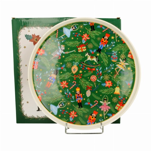 Talerz świąteczny obiadowy 27 cm CHRISTMAS SPIRIT 5902693950882