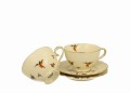 2 Filiżanki do espresso ze spodkami Ecru KOLIBRY 5902693953371