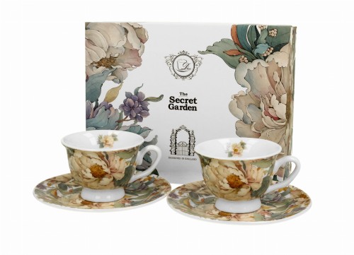 Duo 2 Filiżanki espresso royal PEONY WHITE 5902693950073