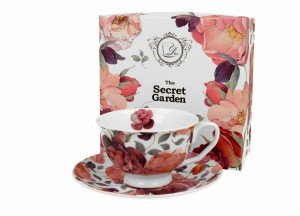 Duo Filiżanka ze spodkiem SPRING ROSES WHITE