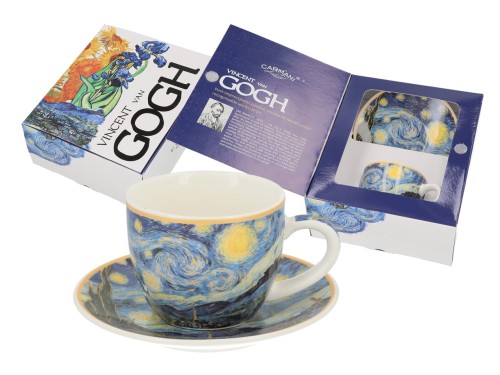 Filiżanka espresso ze spodkiem - V. van Gogh, Gwiaździsta noc (CARMANI) 5907580049571