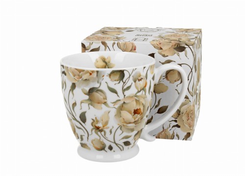 Kubek na stopce ENGLISH ROSES WHITE 5902693949909