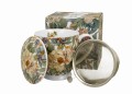 Kubek z zaparzaczem PEONY WHITE 5902693950042