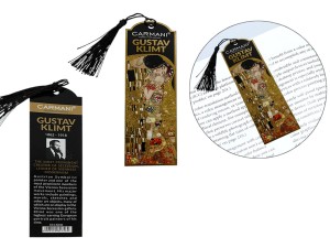 Kpl. 12 zakładek do książki - G. Klimt, Pocałunek (CARMANI)