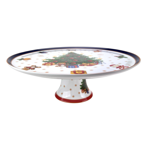 Cicha Noc Patera na ciasto na nóżce 31 cm red 5903517120894