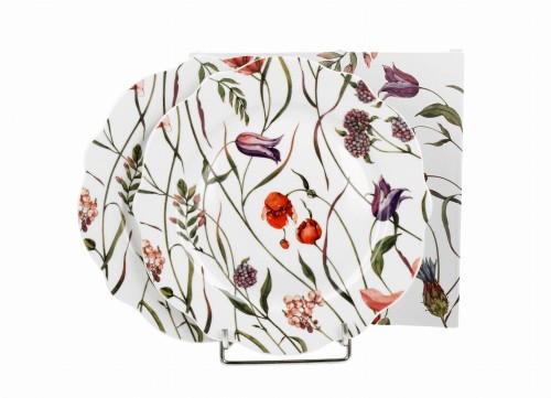 Komplet 2 talerze deserowe FLOWER MEADOW 5902693949596
