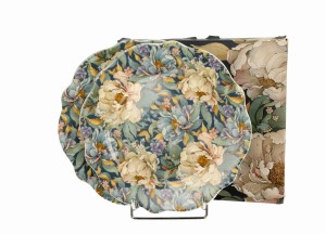 Komplet 2 talerze deserowe PEONY BLUE