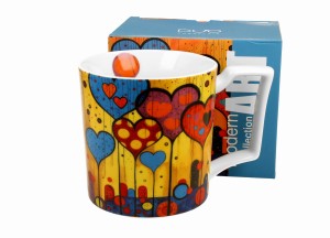 Kubek duży porcelanowy MODERN - HEARTS