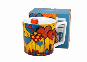 Kubek porcelanowy MODERN - HEARTS