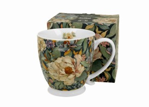 Kubek na stopce PEONY BLUE