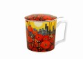 Kubek z zaparzaczem MODERN - POPPIES 5902693954668
