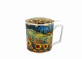 Kubek z zaparzaczem MODERN - SUNFLOWER FIELD 5902693954514