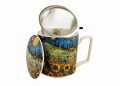 Kubek z zaparzaczem MODERN - SUNFLOWER FIELD 5902693954514