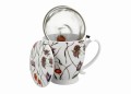 Kubek na stopce z zaparzaczem FLOWER MEADOW 5902693949565