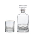 Zestaw do whisky Karafka + 6 szklanek Elegante Platin Bohemia Prestige 5904121802862