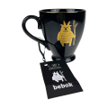 Kubek porcelanowy BEBOK Gold czarny Bogucice Jigg 400 ml 5903517120436