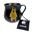 Szolka Kubek porcelanowy BEBOK Gold czarny Bogucice 500 ml 5903517120429