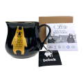 Szolka Kubek porcelanowy BEBOK Gold czarny Bogucice 500 ml 5903517120429