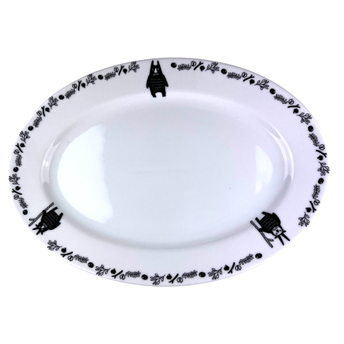 Półmisek owalny porcelanowy 36 cm BEBOK Bogucice 5903517118419