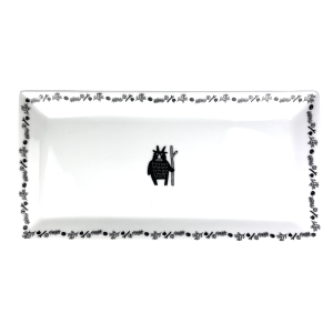 Tacka prostokątna porcelanowa 36,5 cm BEBOK Bogucice